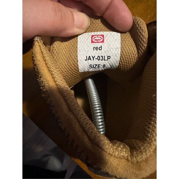 Ecco Red Womens Nubuck Leather Tan Block Platform Boots Rhinestone Womens 8 - Picture 11 of 12